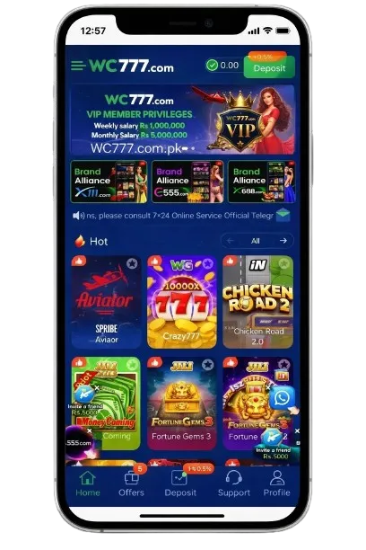 Download WC777 Game Free Real Earning App in Pakistan(2026)Free for Android users . 3 WC777