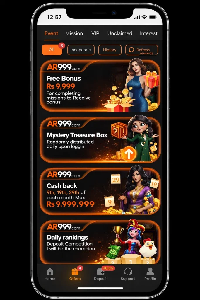 Download the AR999 Game Game New earning App (2026) free. 2 AR999 Game